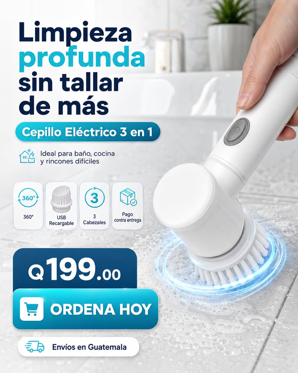 Cepillo Eléctrico 3 en 1
