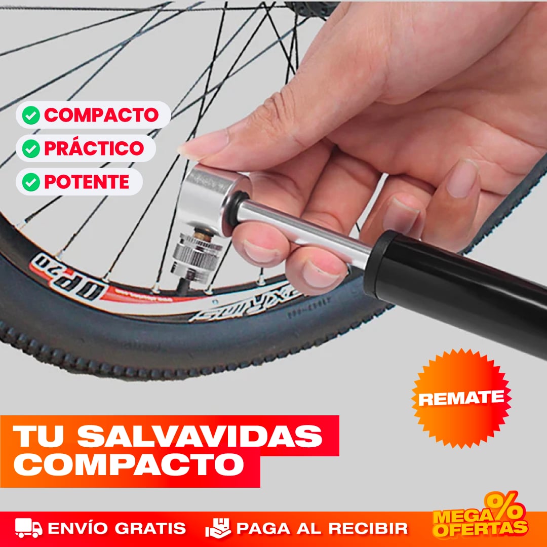 KIT MINI INFLADOR DE NEUMÁTICOS