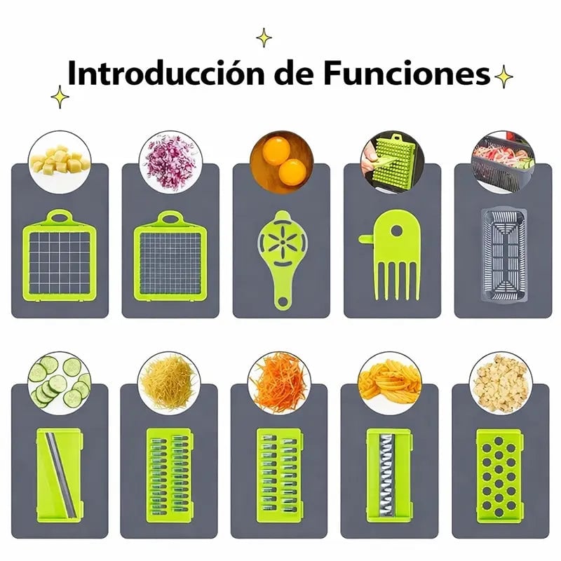 PICADOR MULTIFUNCIONAL 7 EN 1 🔪🧅
