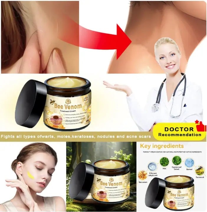 Crema premium BEE VENOM-QUITA VERRUGA Y TAGS DE PIEL🐝