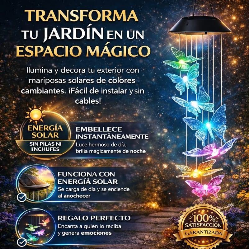 🔥Promoción del Día de la Madre🔥 Luces de mariposa y Colibri con energía solar (¡EL MEJOR REGALO!)