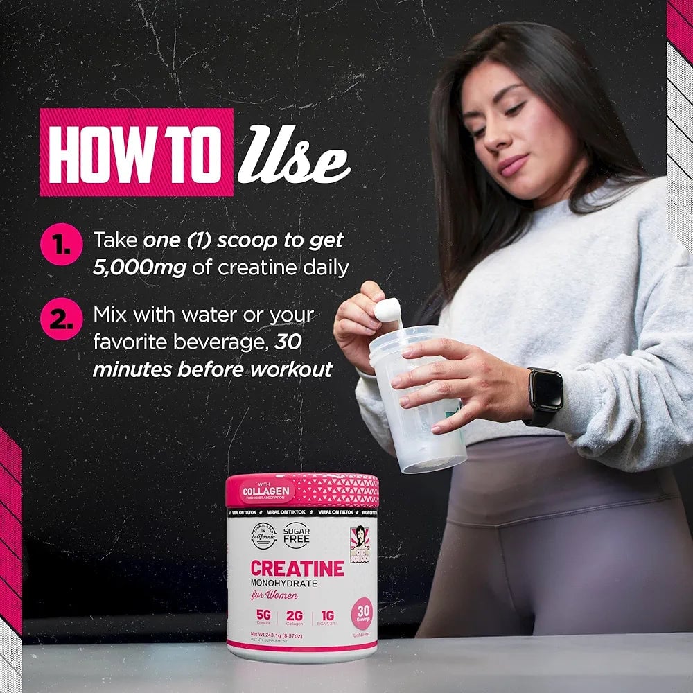 CREATINE MONOHYDRATADA🍑 3 EN 1 (+COLAGENO) + ENVIO GRATIS 🎁