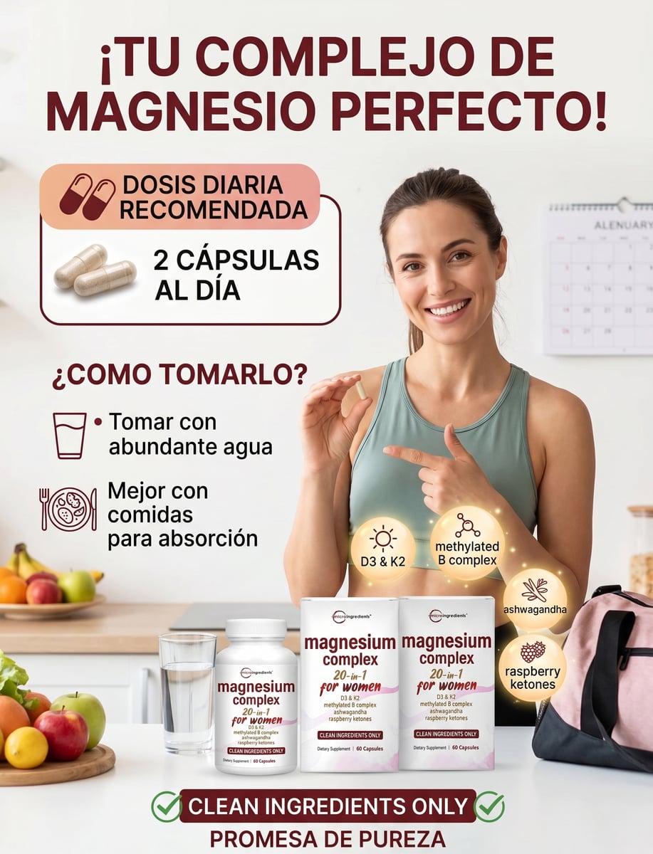 COMPLEJO DE MAGNESIUM PARA MUJERES + ENVIO GRATIS