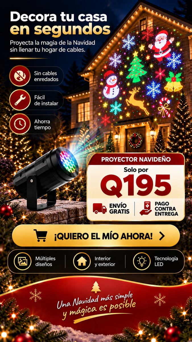 Proyector led navideño