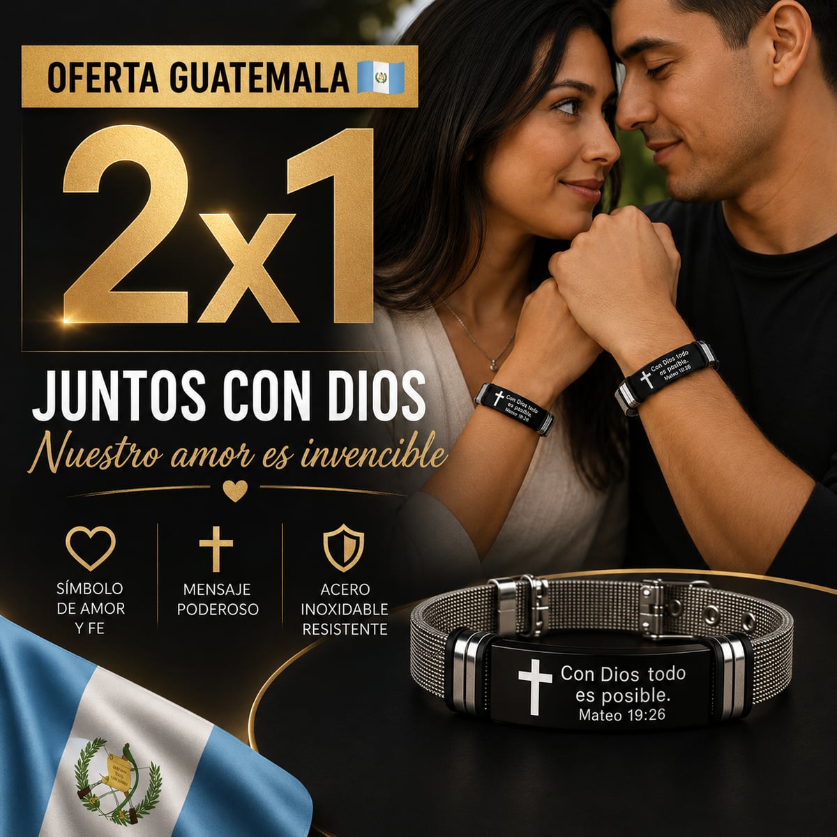 PROMOCION 2X1 🙏 Porque una fe compartida fortalece cualquier relación ❤️ MATEO 19:26