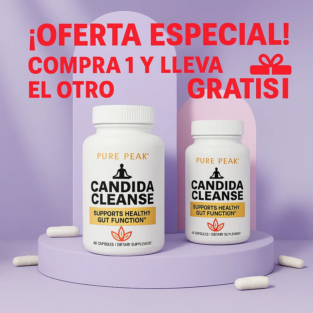 2x1 - Candida Cleanse™ Reduce antojos, hinchazón y fatiga + Envío Gratis 🎁
