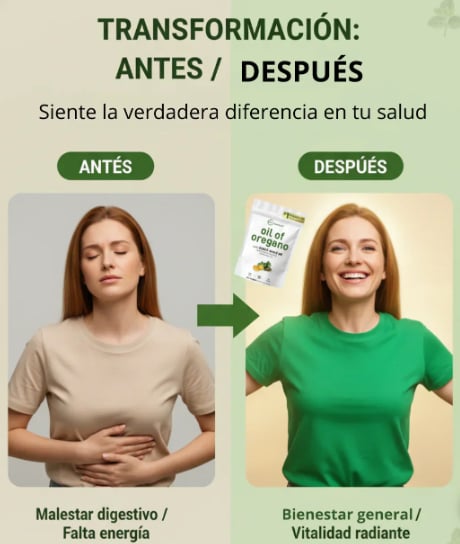 Aceite de orégano - Detox natural 60 caps