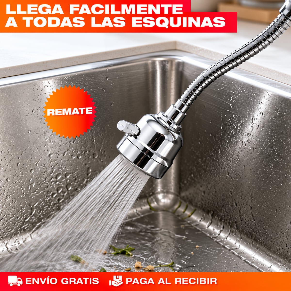 GRIFO DE AGUA 360° + EXTENSOR