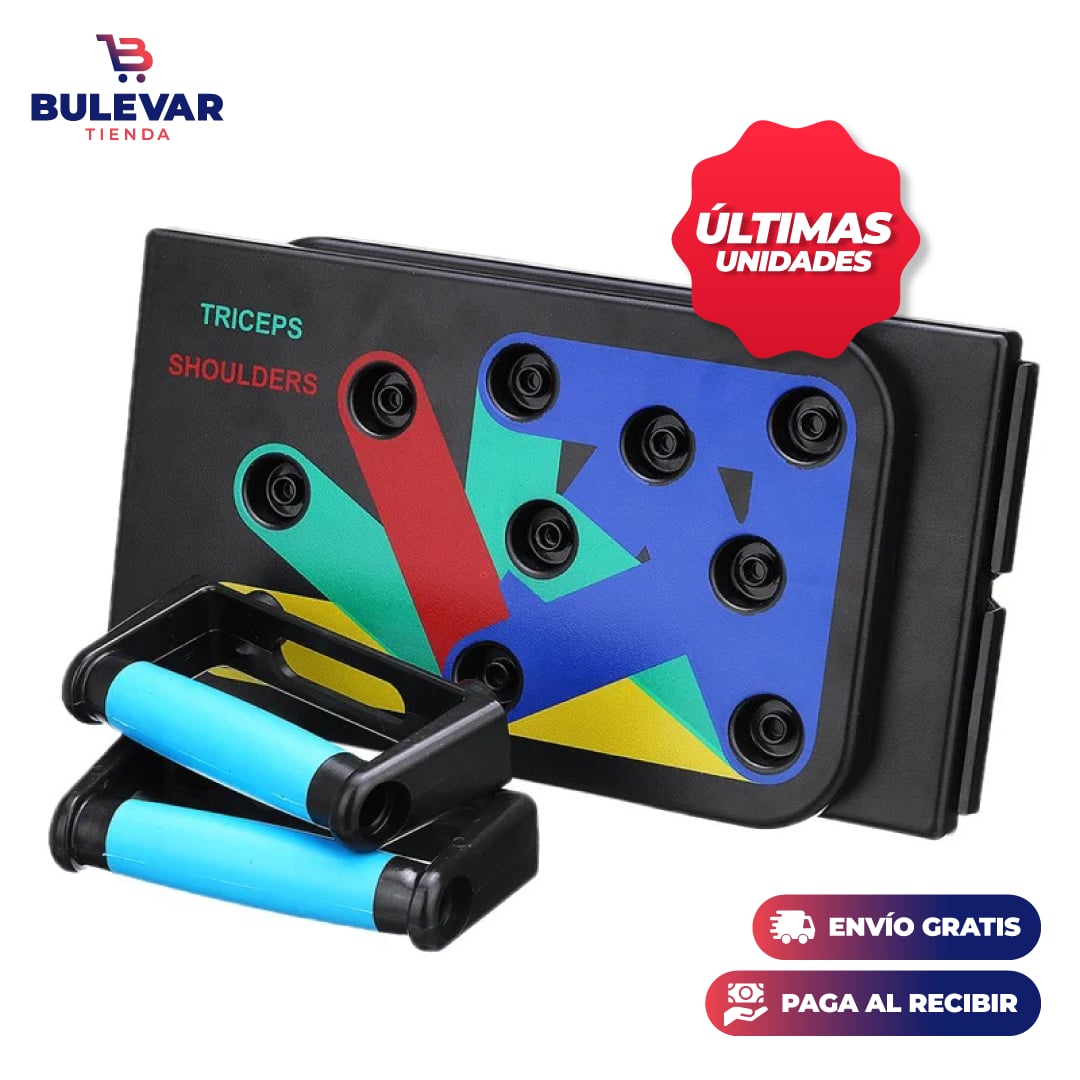 PushPro 9 en 1™  Tabla Profesional de Flexiones