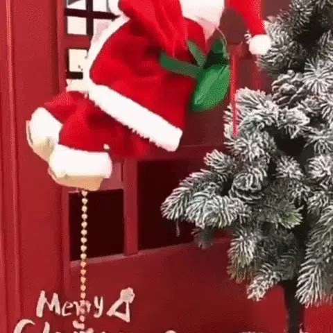 PAPÁ NOEL ESCALADOR | La mejor decoración navideña