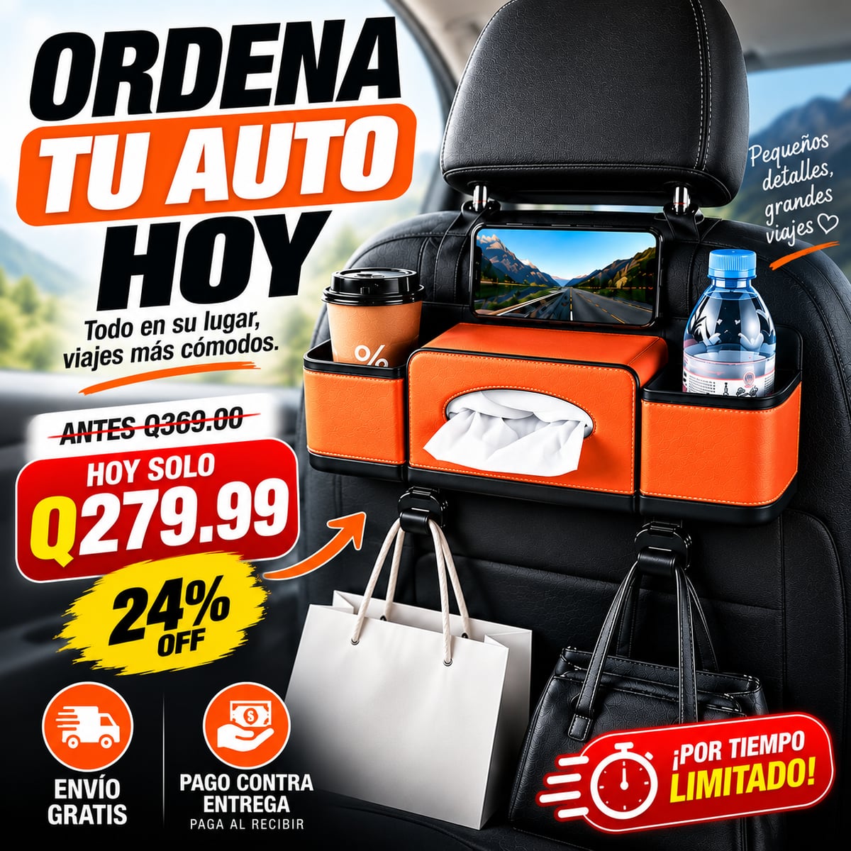 Organizador de Auto HOLDCY