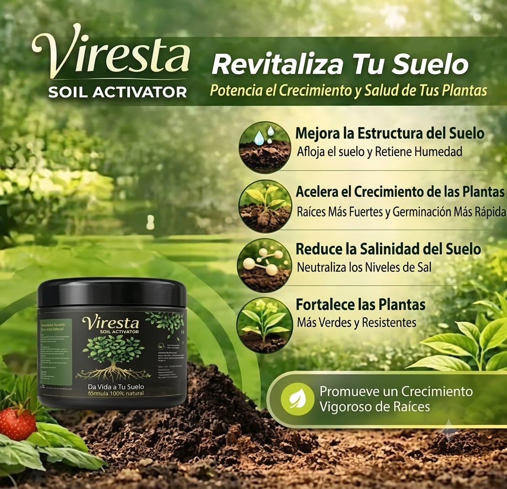 🌱Revitalizador de Suelo Con Ácido Húmico 🌱 Raíces Fuertes, Plantas Más Verdes y Jardines Impresionantes. PROMO 2X1