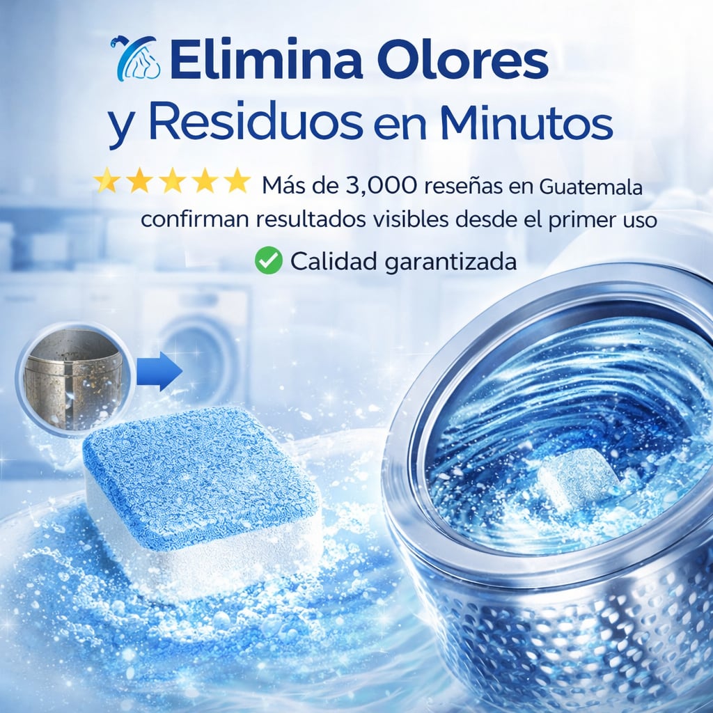 ULTIMAS UNIDADES - LimpioMax 12Tabletas Limpiadoras de Lavadora + ENVÍO GRATIS