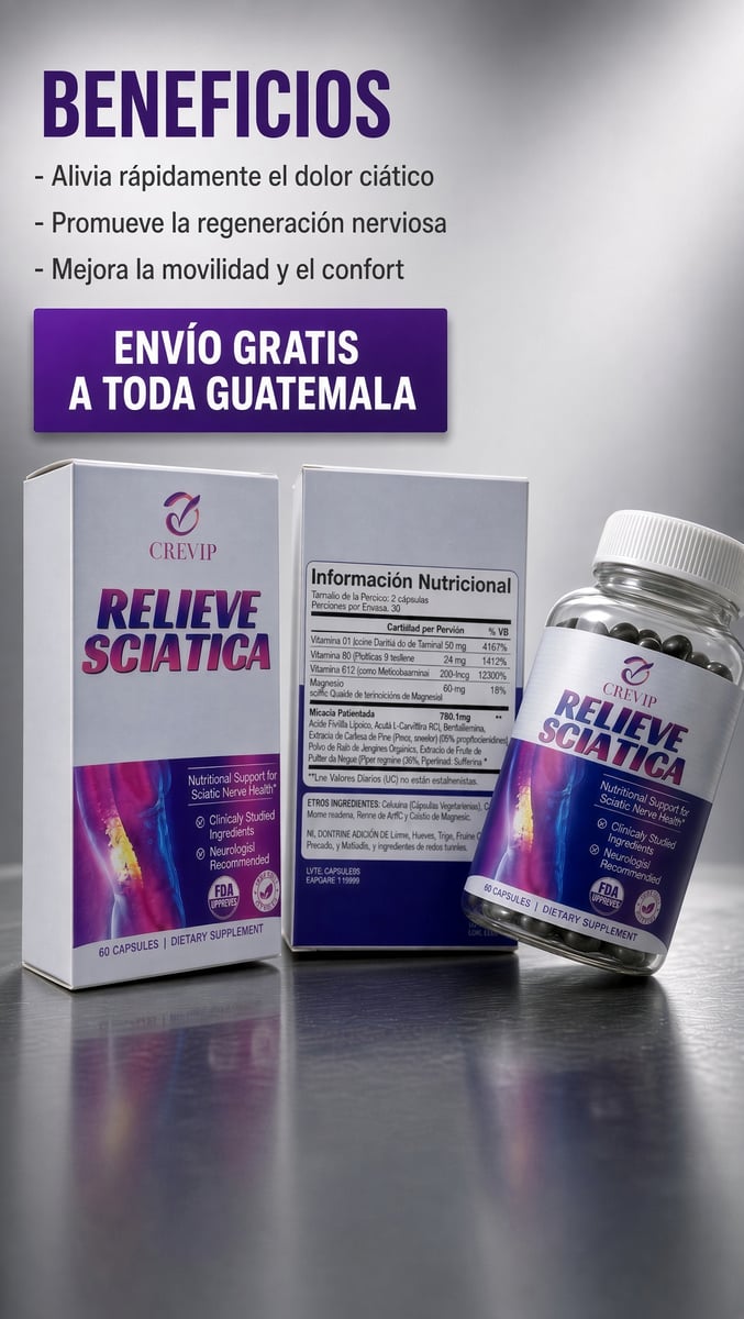 RELIEVE SCIATICA— APOYO NUTRICIONAL PARA LA SALUD DEL NERVIO CIÁTICO