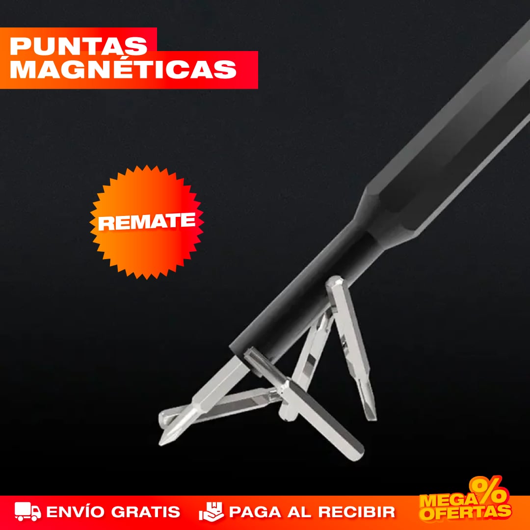SET DE 24 PIEZAS DESTORNILLADORES MAGNÉTICOS
