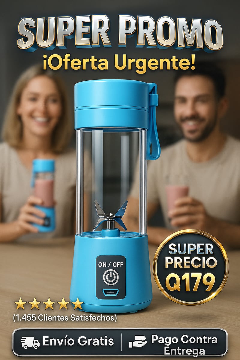 TurboBlend™ La Mini Licuadora que Está Arrasando en Latinoamérica 🔥🥤 + Envío Gratis y Regalo 🎁