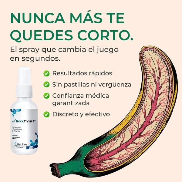 RockThrust™ - Spray Para Erecciones Duras Como Una Roca En 43 Segundos