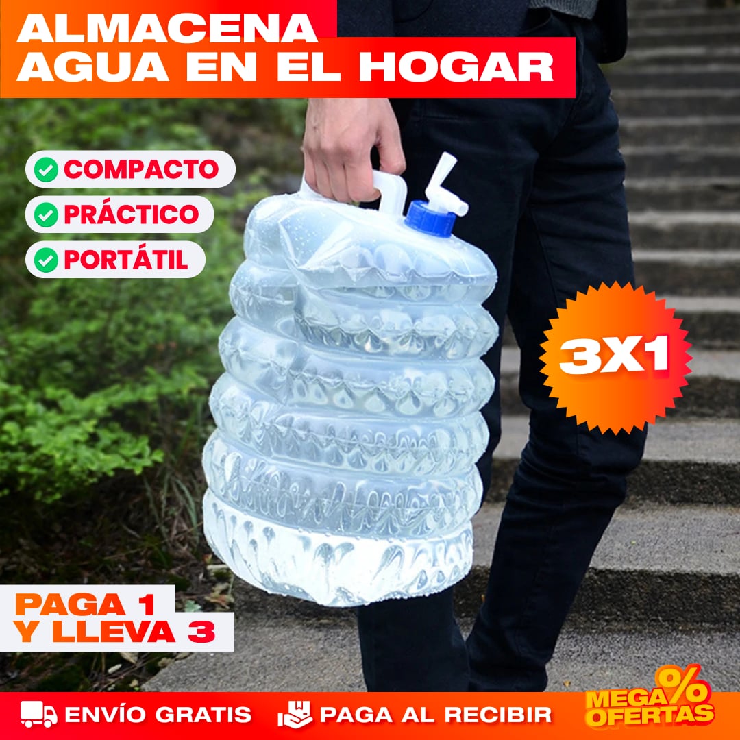 PROMO X3 GALÓN DE AGUA RETRÁCTIL