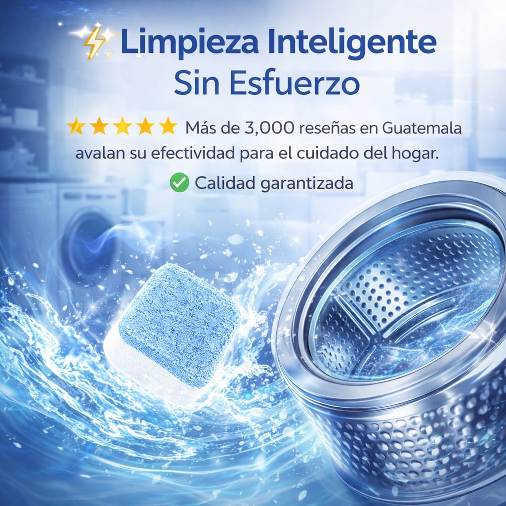 ULTIMAS UNIDADES - LimpioMax 12Tabletas Limpiadoras de Lavadora + ENVÍO GRATIS