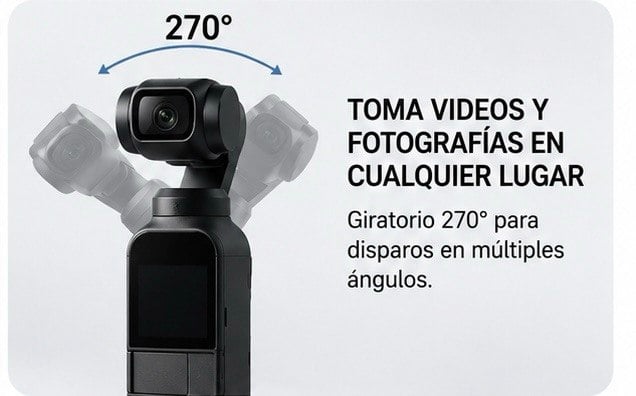 📹 Captura cada momento con calidad profesional La cámara de bolsillo que graba como un profesional Video 4K