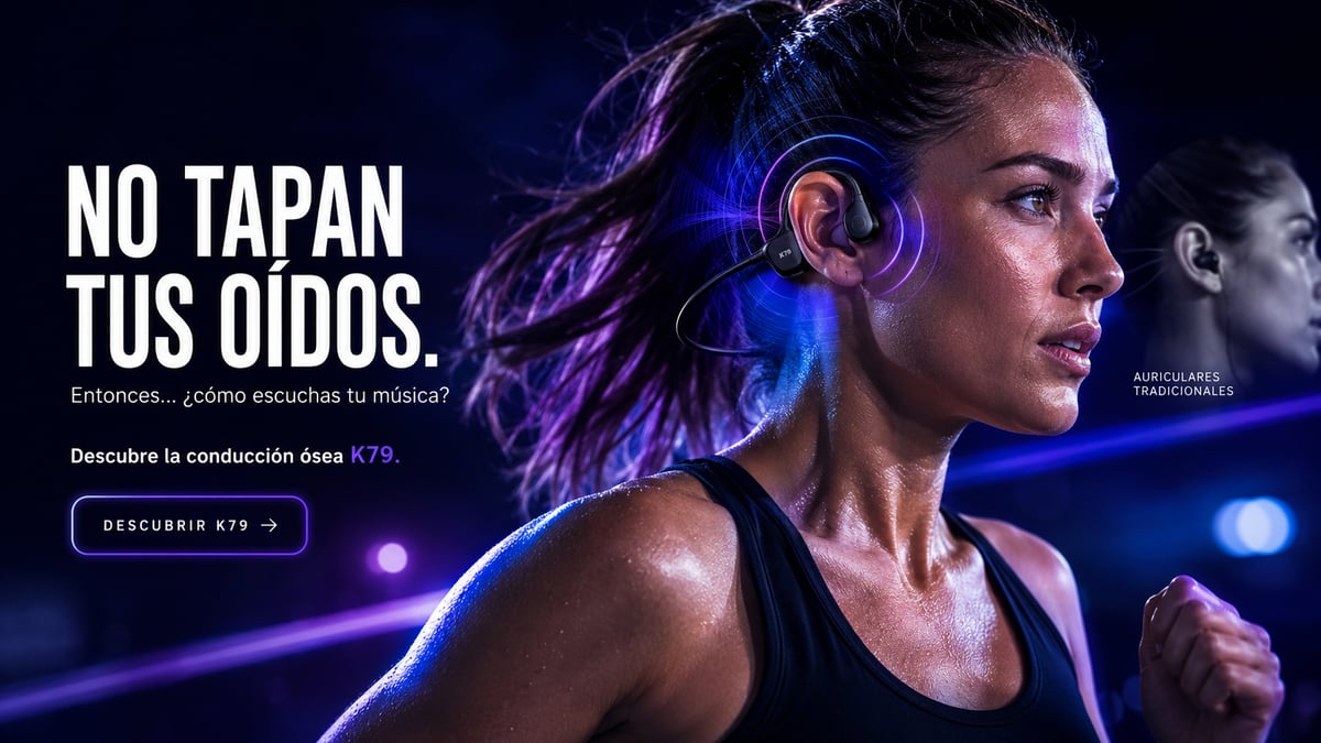 ¡Olvídate de los audífonos que se caen! Descubre los K79 de conducción ósea
