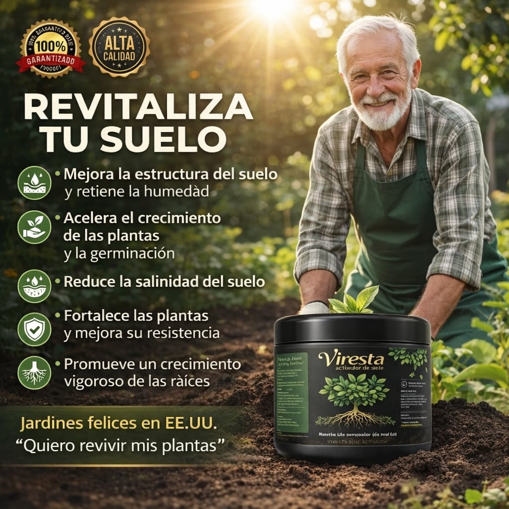 Activador de Suelo VIRESTA Para Sembrar y Cuidar tus Cultivos(Ácido y Alcalino) + ENVIO GRATIS 🚚