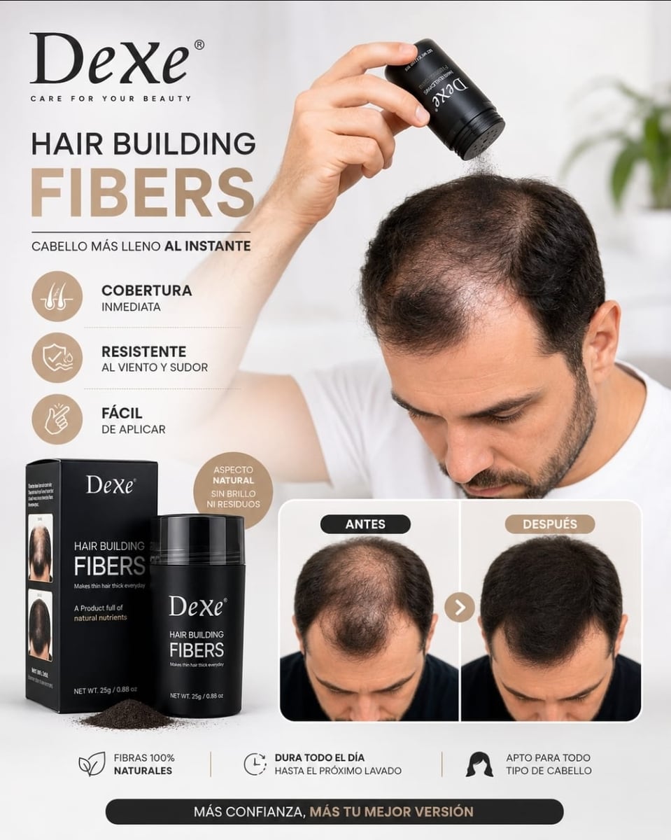 Fibras Capilares DeXe – Cabello Más Denso y Abundante al Instante