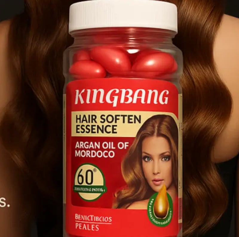 Cápsulas de Argán - Vitamina para el Cabello - Fórmula de Reparación e Hidratación + ENVIO GRATIS