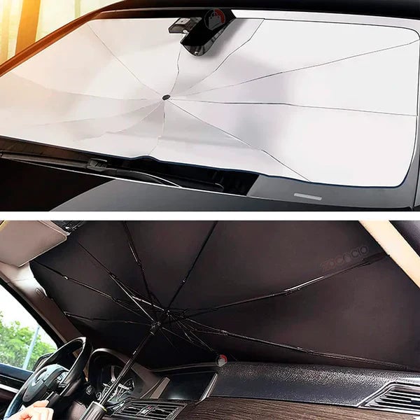 SOMBRILLA PARASOL PLEGABLE ANTI RAYOS DEL SOL + FUNDA DE REGALO☀️