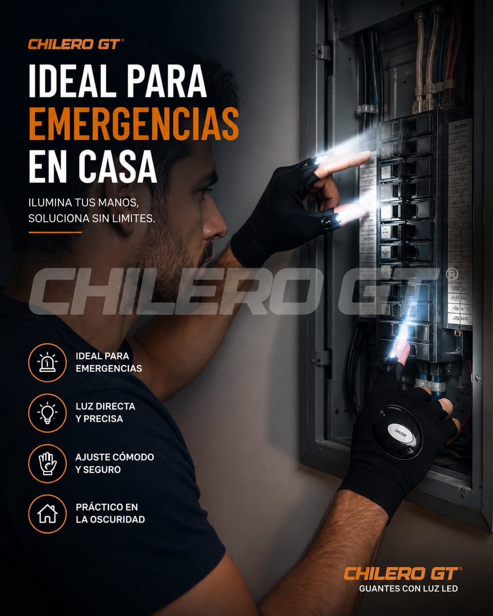 Guantes LED Manos Libres – Ilumina Justo Donde Trabajas