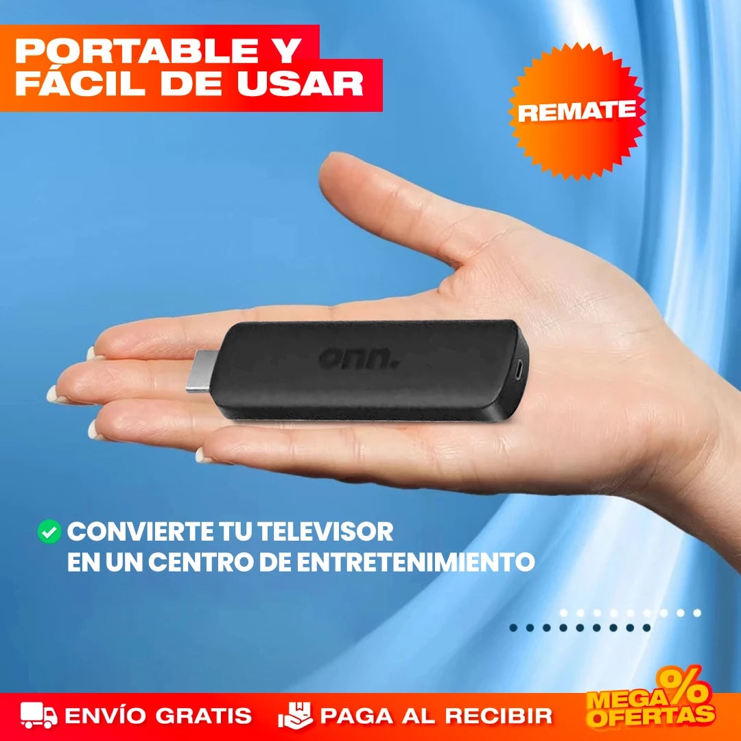 CONVERTIDOR SMART TV DE GOOGLE CON CONTROL REMOTO (Incluye XUPER TV)