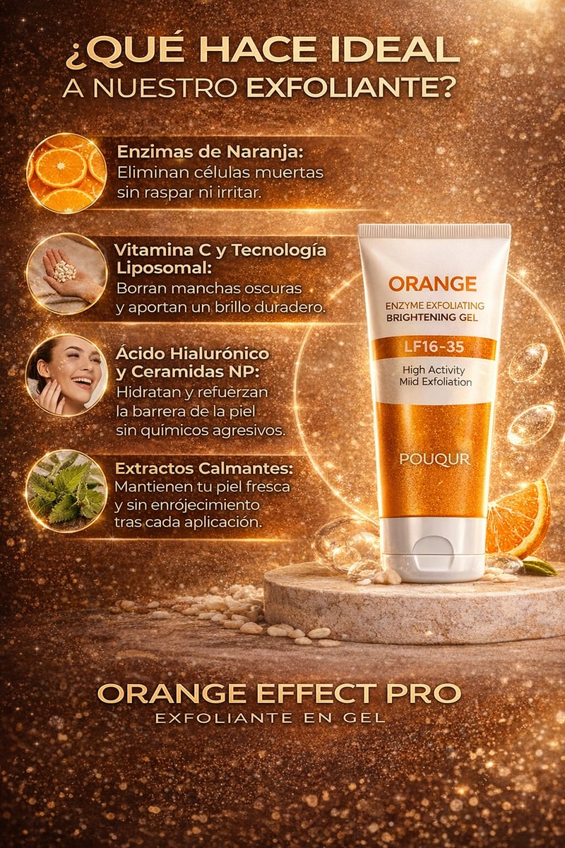 EXFOLIANTE ORANGE - ANTIMANCHAS, PIEL RADIANTE EN MINUTOS