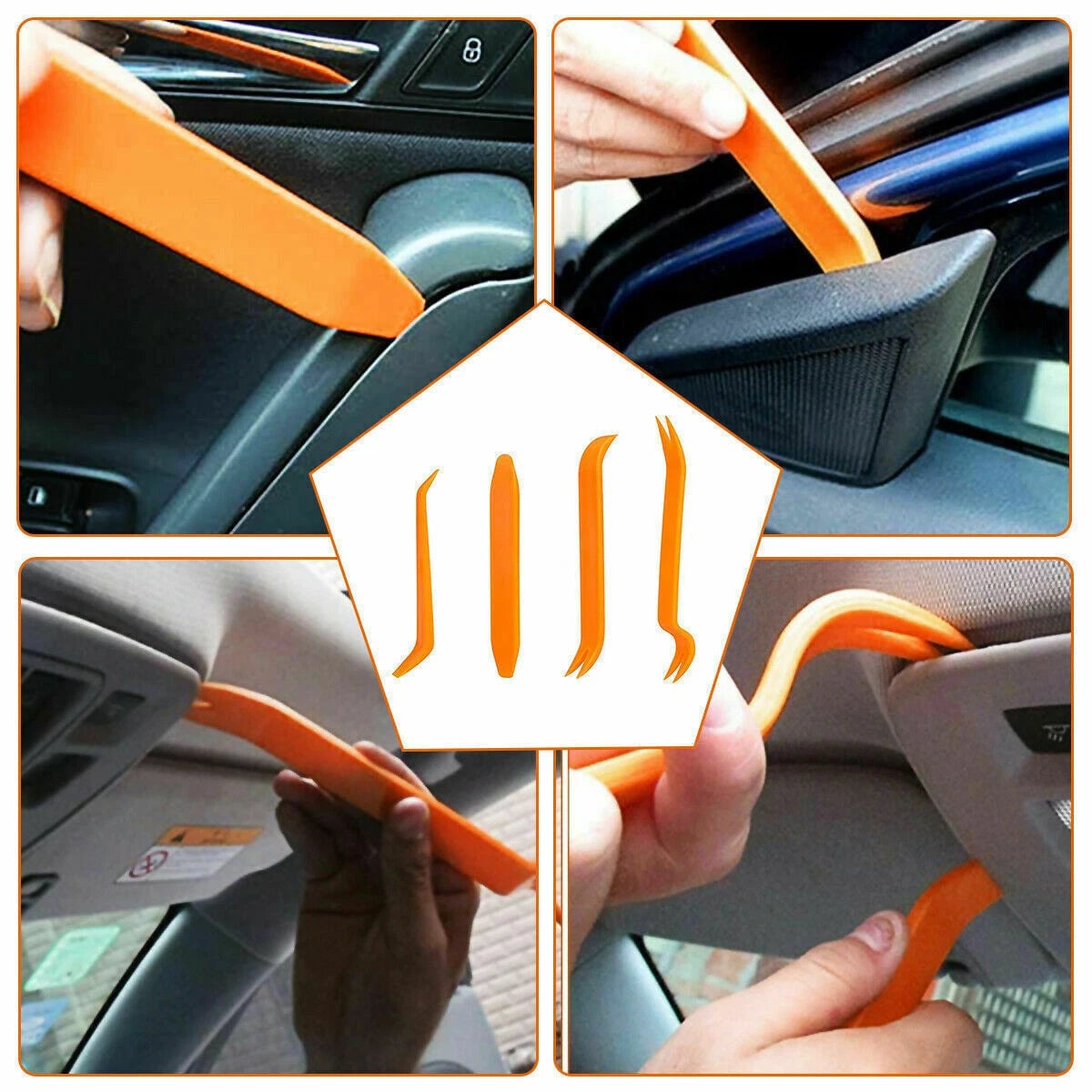 Set Clip Remache Plástico Sujeción Para Coche Broches Autos