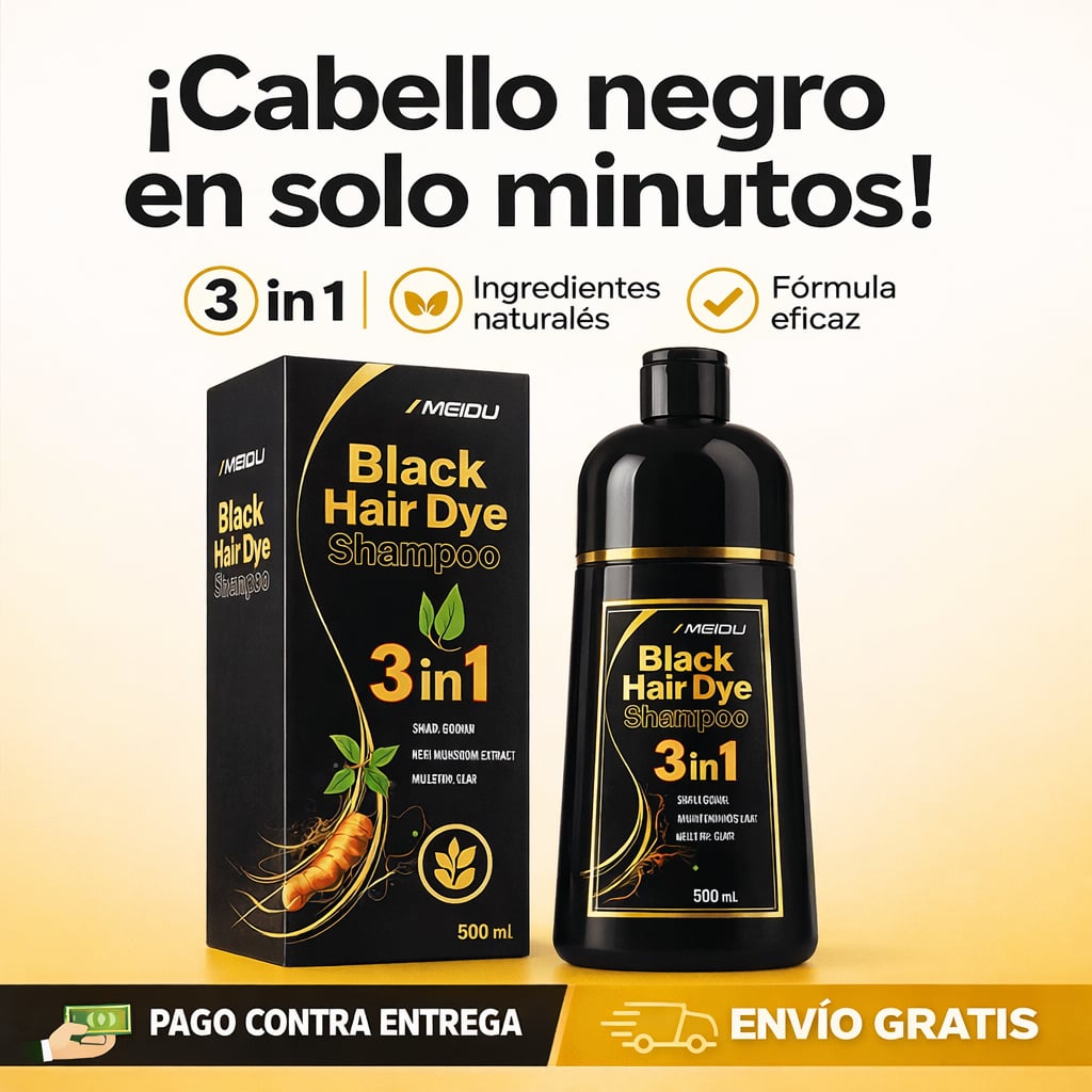 Black Hair Dye® - Recupera el Color Joven de tu Cabello en Solo 8 Minutos.