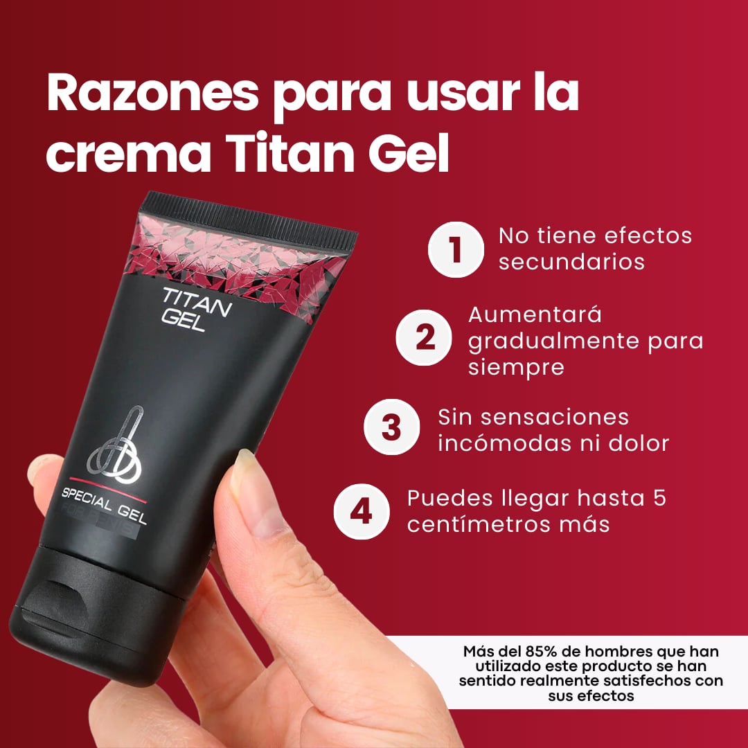Titan Gel Para Crecimiento Viril Original