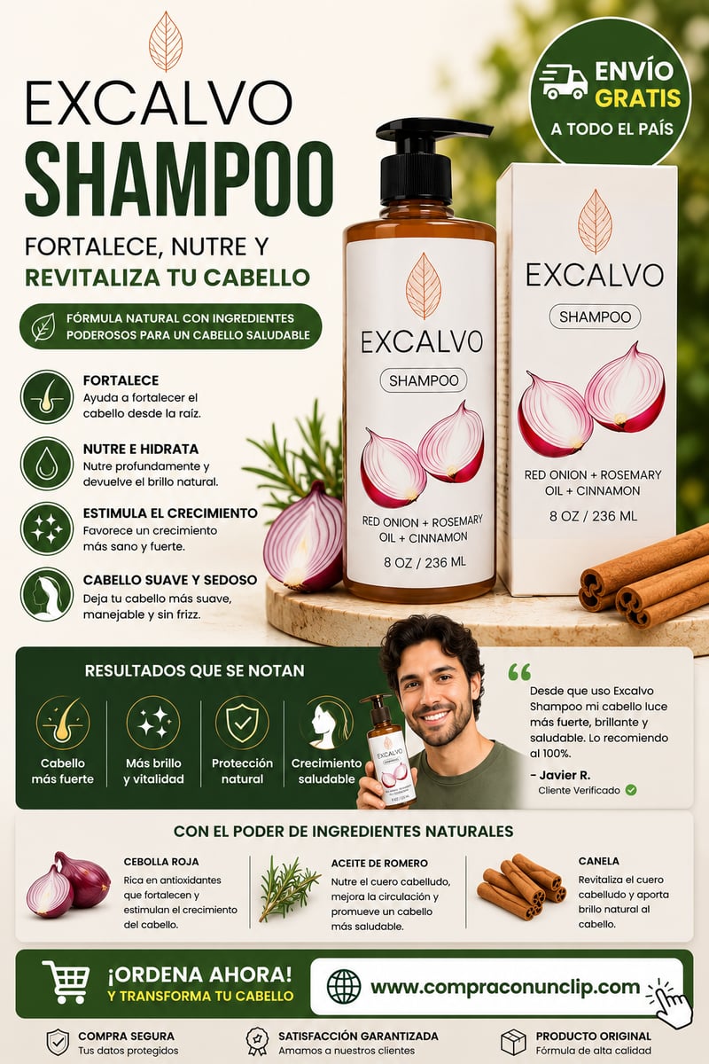 Champú ExCalvo — Regenerador Capilar Anticaída