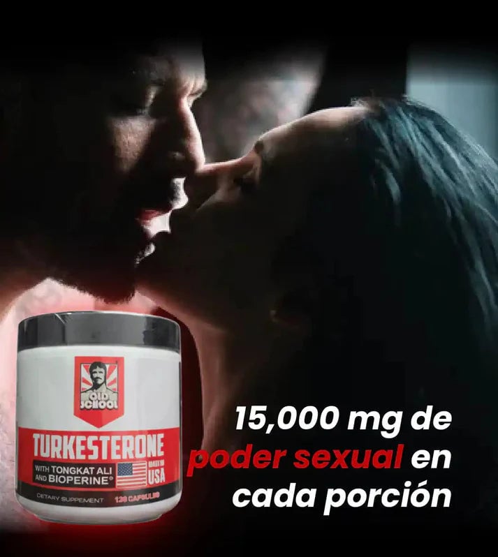 (55% DESCUENTO) Turkesterone Old School™ | Potencia tu Fuerza, Energía y Vitalidad Masculina