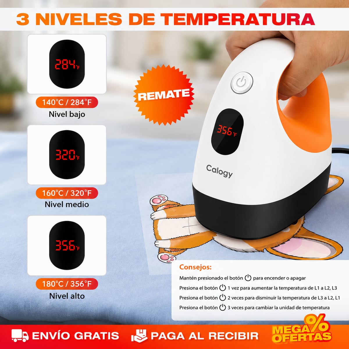 PRENSA DE TRANSFERENCIA DE CALOR
