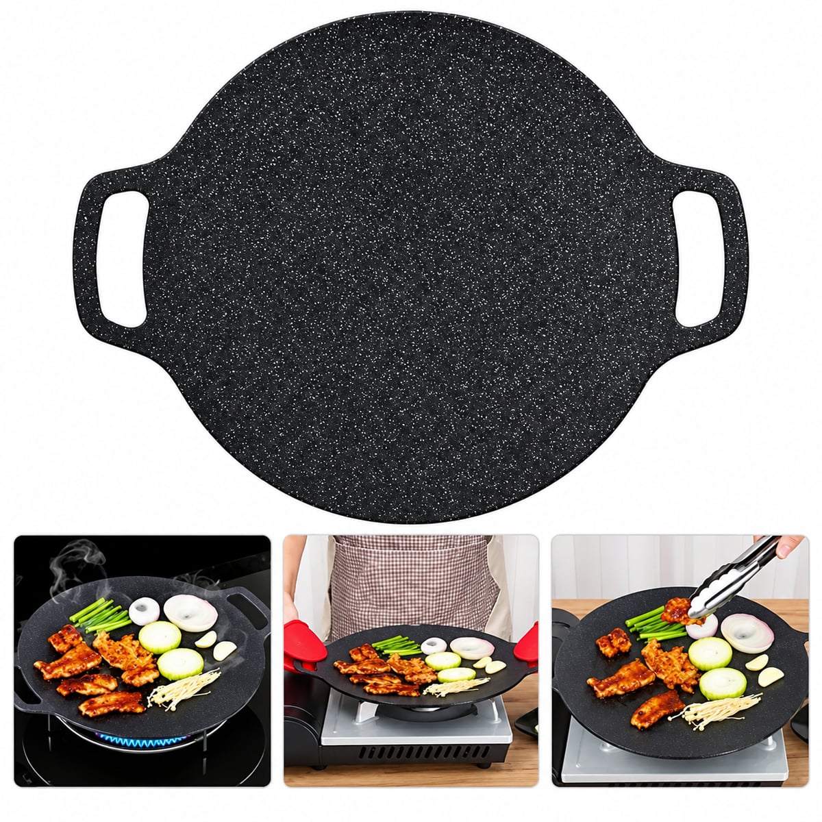 SARTÉN COMAL ANTIADHERENTE MULTIUSOS / IDEAL PARA ASADOS Y PARRILLADAS + ENVIO GTATIS