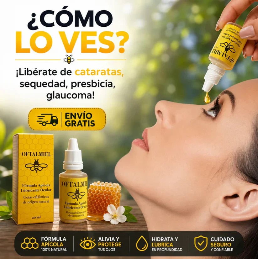 OFTALMIEL™🐝 Alivio y frescura para tus ojos + ENVÍO GRATIS 🎁