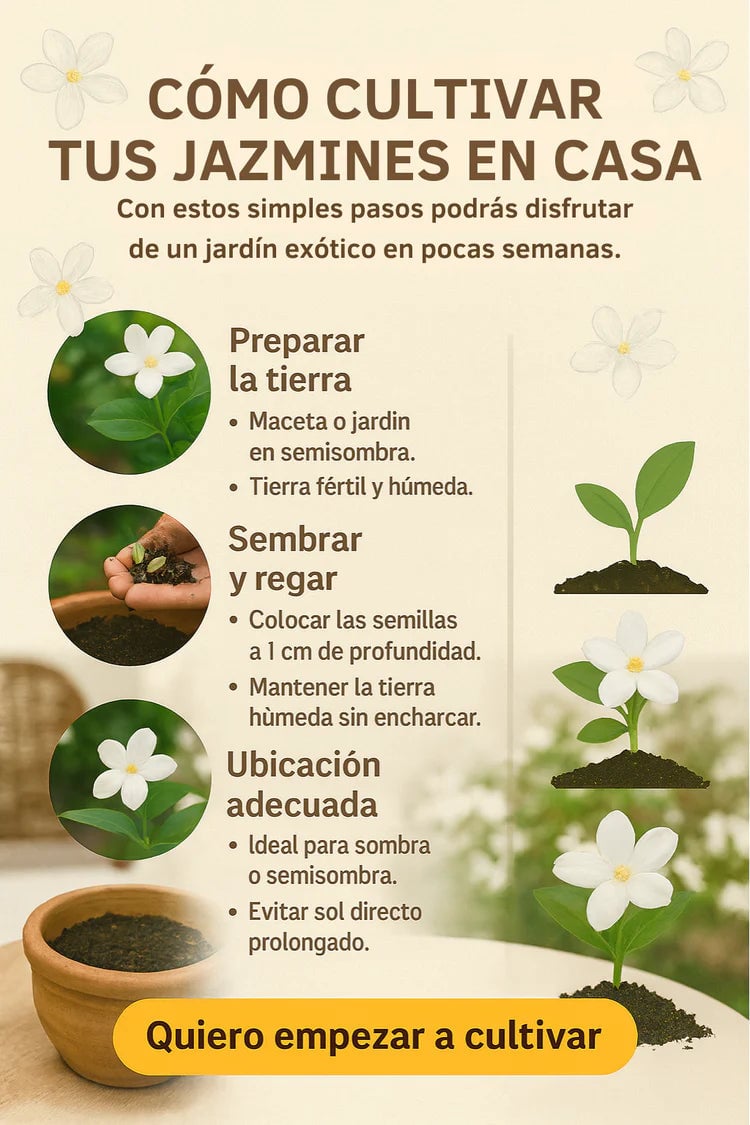 ULTIMO DIA DE PROMOCION 50% DE DESCUENTO SEMILLA DE JAZMÌN EL PERFUME DE DIOS