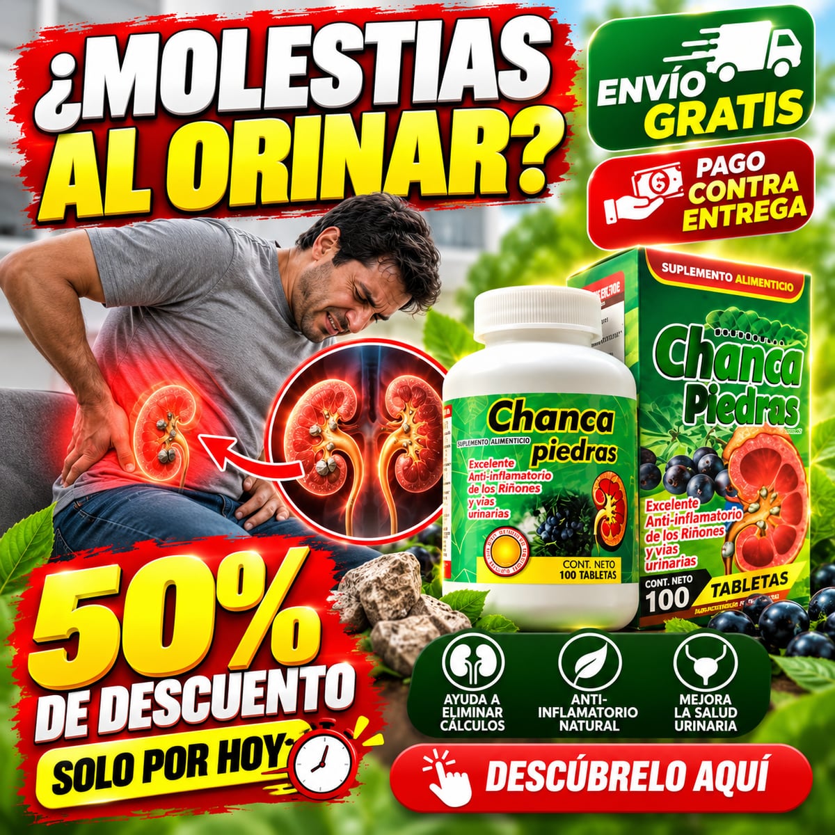 Chanca Piedras 🌿 Dale a tu bienestar renal el cuidado que merece