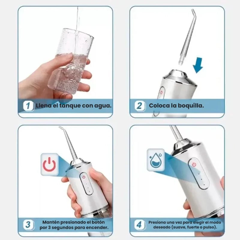 Irrigador Bucal Eléctrico Cuidado Bucal Sin Complicaciones