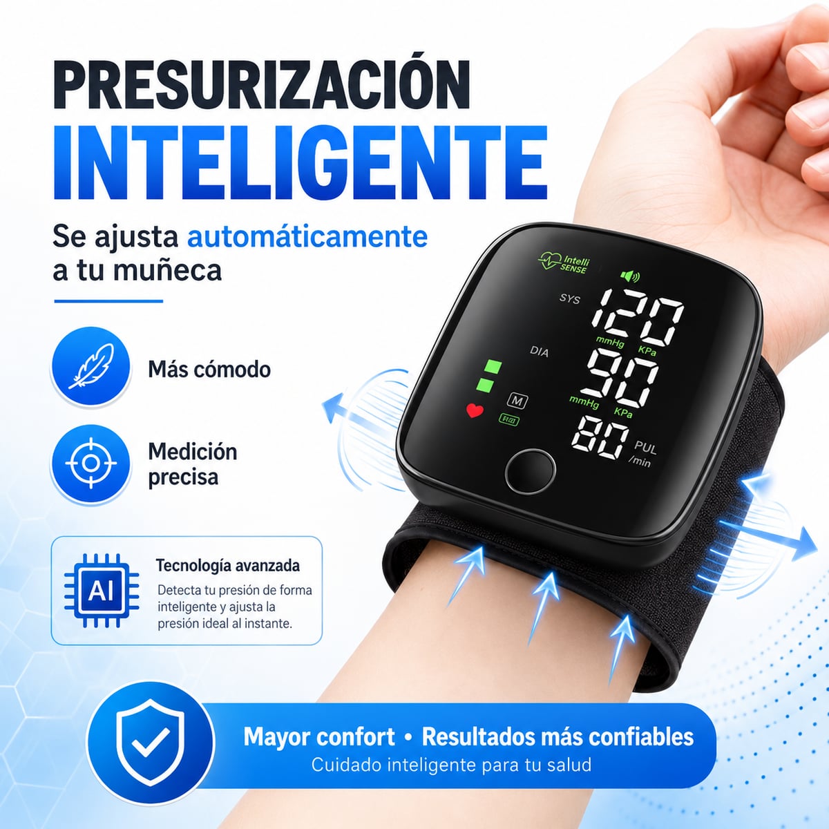 TensiCare Pro™ | Controla tu presión fácilmente desde casa