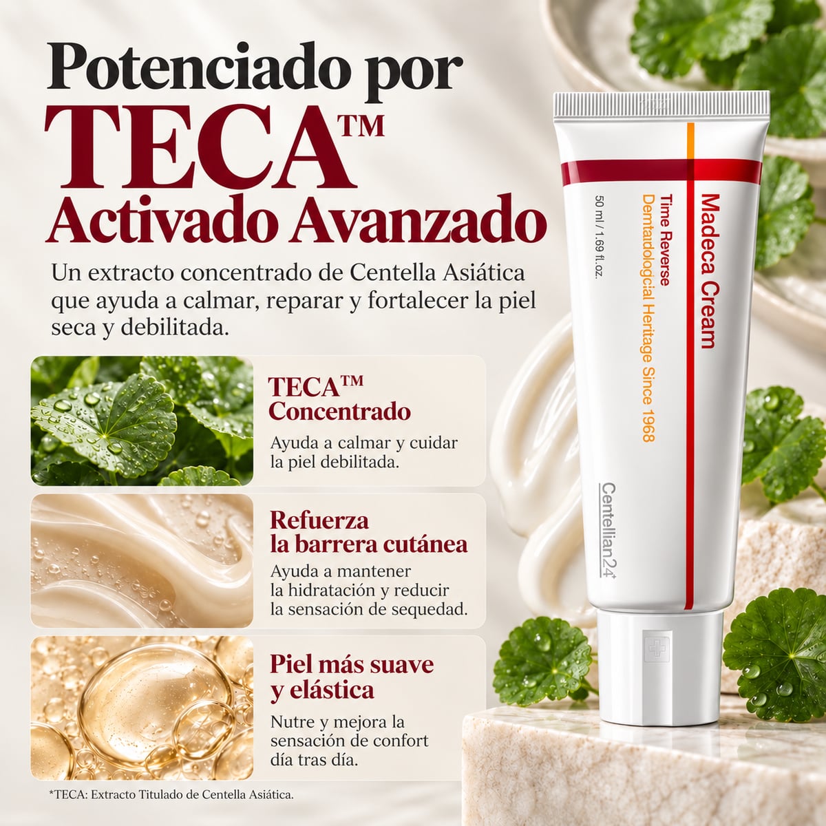 Centellian24 Madeca Cream Time Reverse | Crema Reparadora con Centella Asiática 50 ml