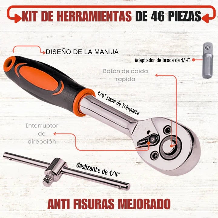 Kit De Herramientas de 46 piezas