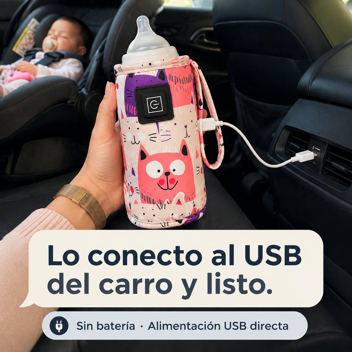 Calentador de biberón - Biberón calientito sin correr a la cocina