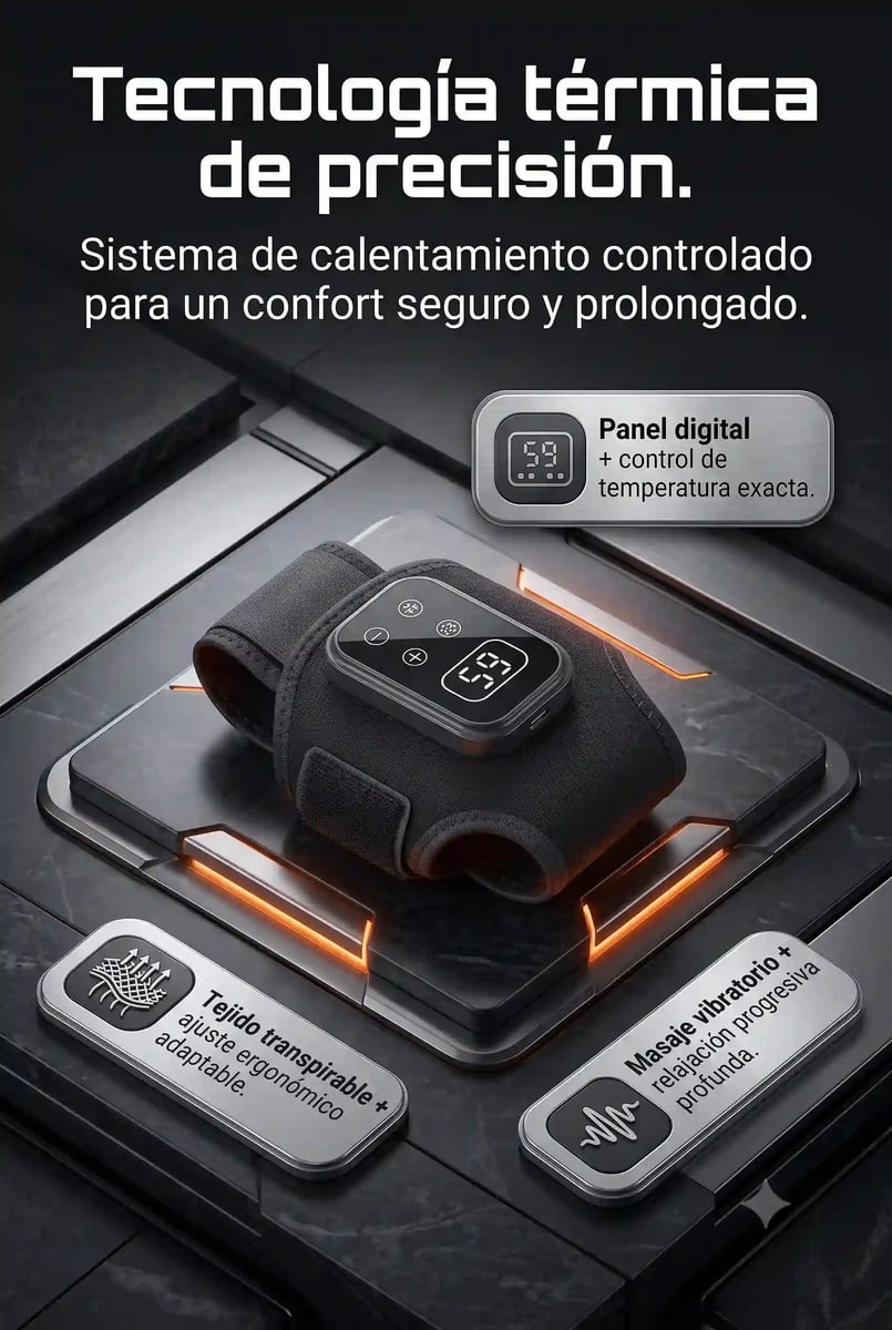 ThermaPulse™  Tobillera Térmica Inteligente con Calor y Masaje🦶🔥