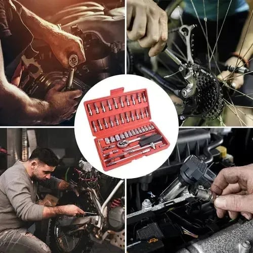 TODO EN UNA SOLA LLAVE - Set de LLaves de Dado (46 Piezas) + ENVÍO GRATIS