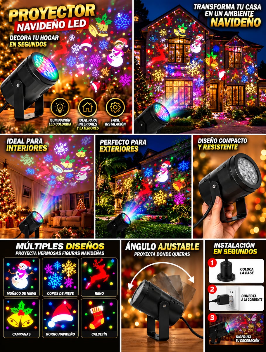 proyector navideño